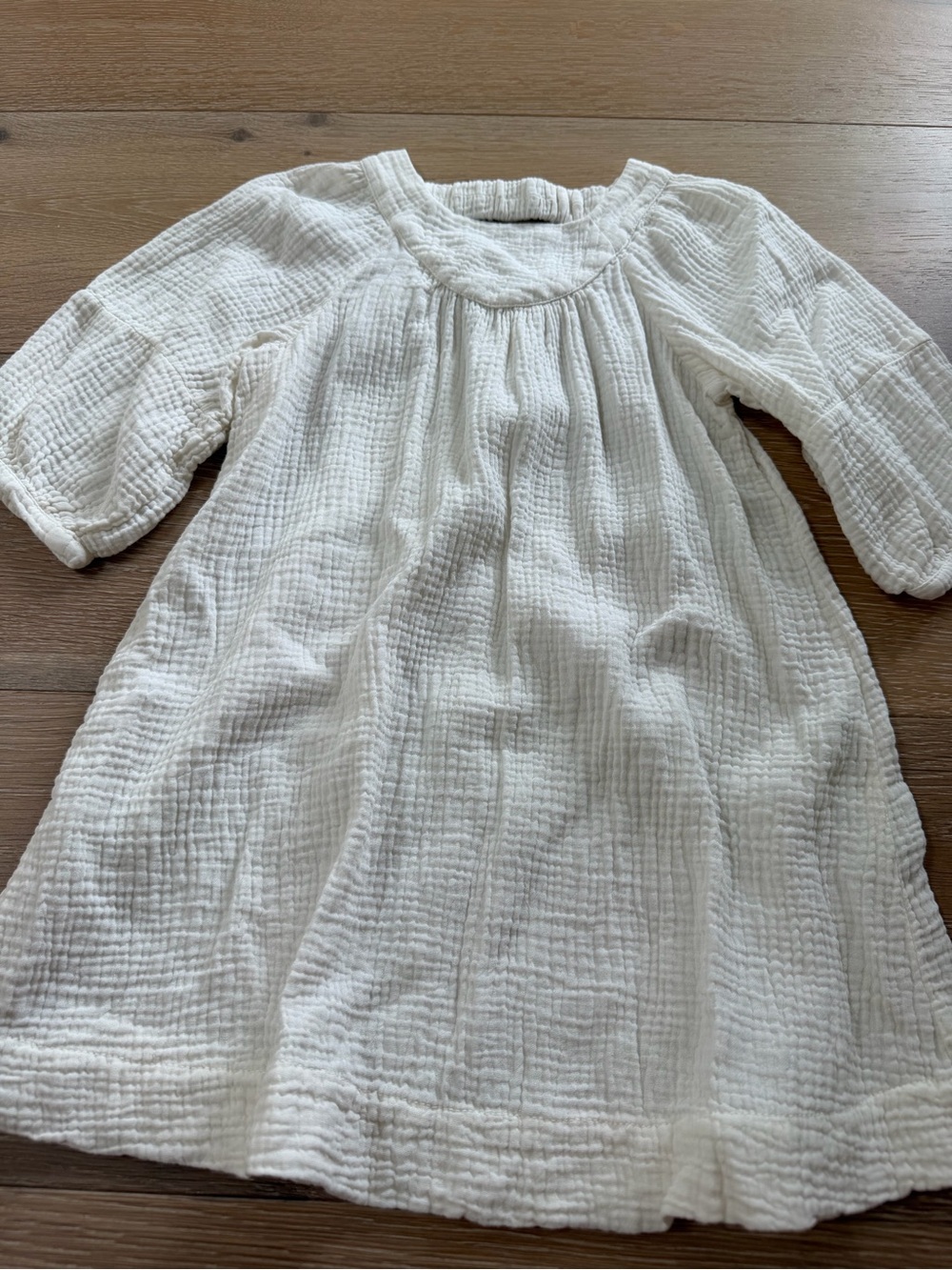 Zara Kids off white Gauze dress